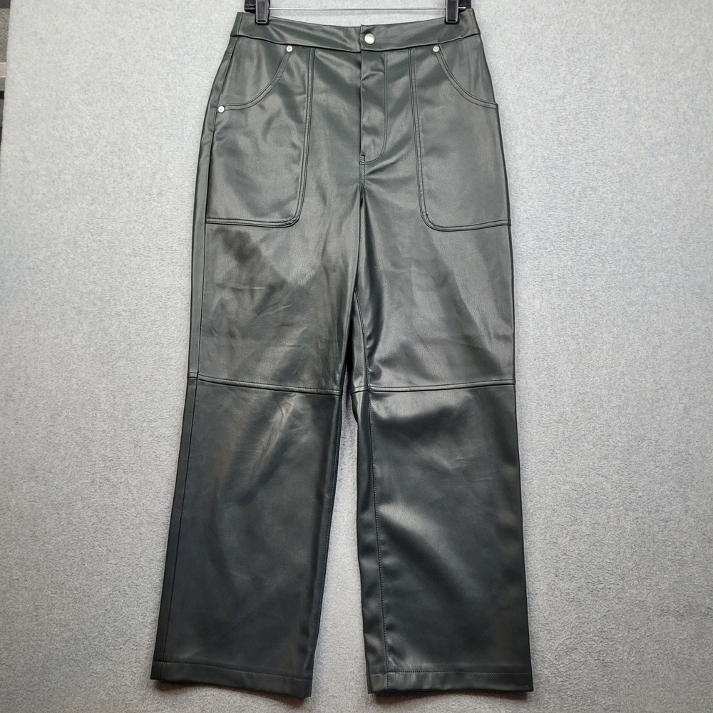 BLANKNYC The Baxter Ribcage Straight Leg Pants Womens 29 Faux Vegan Leather